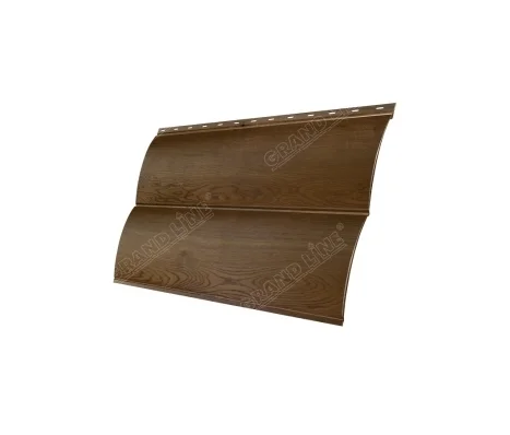 М/сайдинг Блок-Хаус NEW (GL) Print Antique Wood (Античный Дуб) толщина 0,45мм, размер 0,361*1.29 м.п.