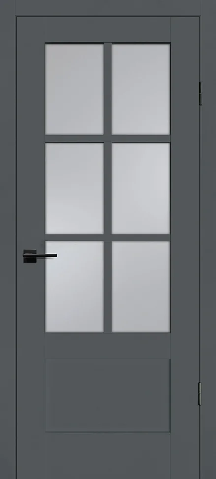 Дверь PROFILO PORTE PSС-43 "Classic" стекло сатинат, графит 80
