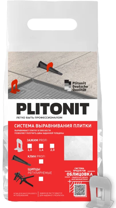 Зажим СВП PLITONIT SVP-PROFI 1мм., 500 шт