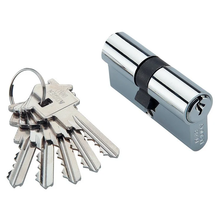 Цилиндр ADDEN BAU 60мм 5 ключей CYL 5-60 KEY хром