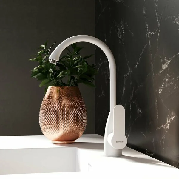 Смеситель Damixa Neptune DX408000200 полимерный для кухни, белый