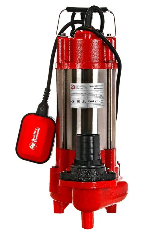Насос фекальный QUATTRO ELEMENTI Sewage 500F Ci (500 Вт, 20000 л/ч, для грязной, 12 м, 16,0 кг)