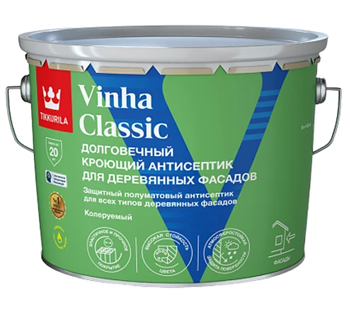 Антисептик кроющий Tikkurila VINHA CLASSIC VVA полуматовый 9л