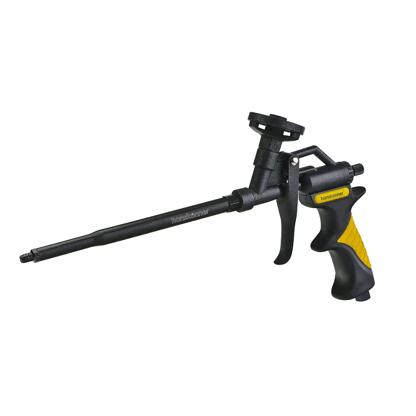 Пистолет для монтажной пены тефлон, усиленная рокоятка, hanskonner