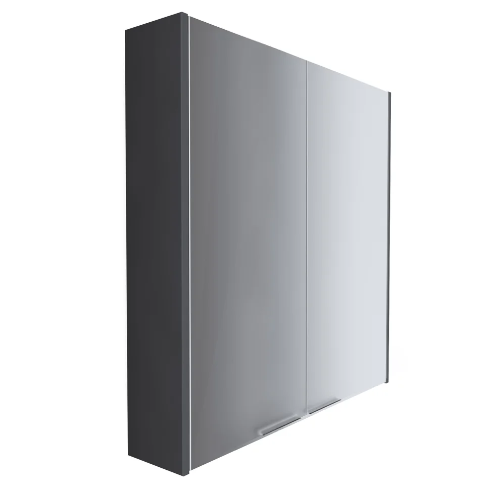 Зеркало-шкаф 1МАРКА Gaula 60 Black (2 двери)