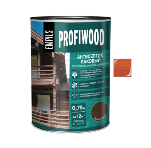 Антисептик EMPILS PROFIWOOD лаковый атмосферостойкий алкидный рябина 0,7 кг