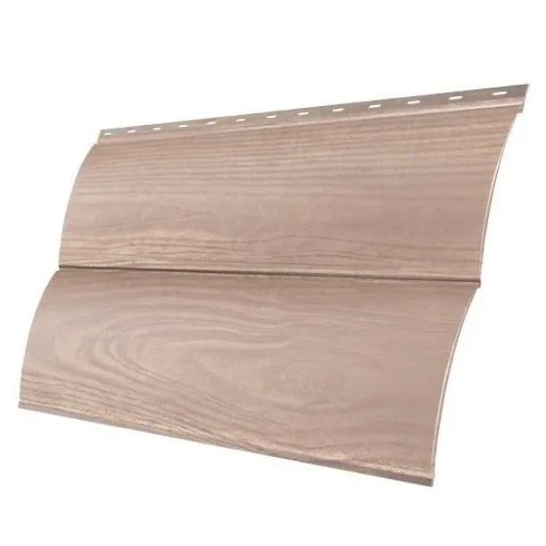 М/сайдинг Блок-Хаус NEW (GL) Print White Wood (Беленый Дуб) толщина 0,45мм, размер 0,361*6 м.п.