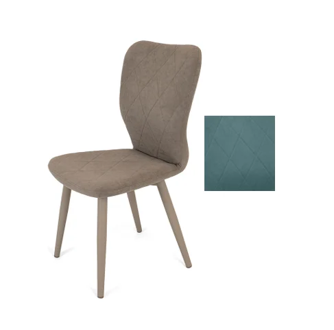 Стул Чинзано (ткань Т179-аквамарин) + ножки 1R32 (мокко)
