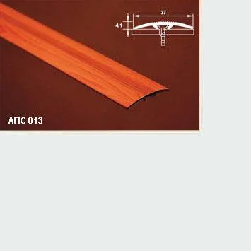 Порог АПС 013 алюминиевый 2700*37*4,1 мм одноуровневый со скрытым креплением (00 неокрашенный)
