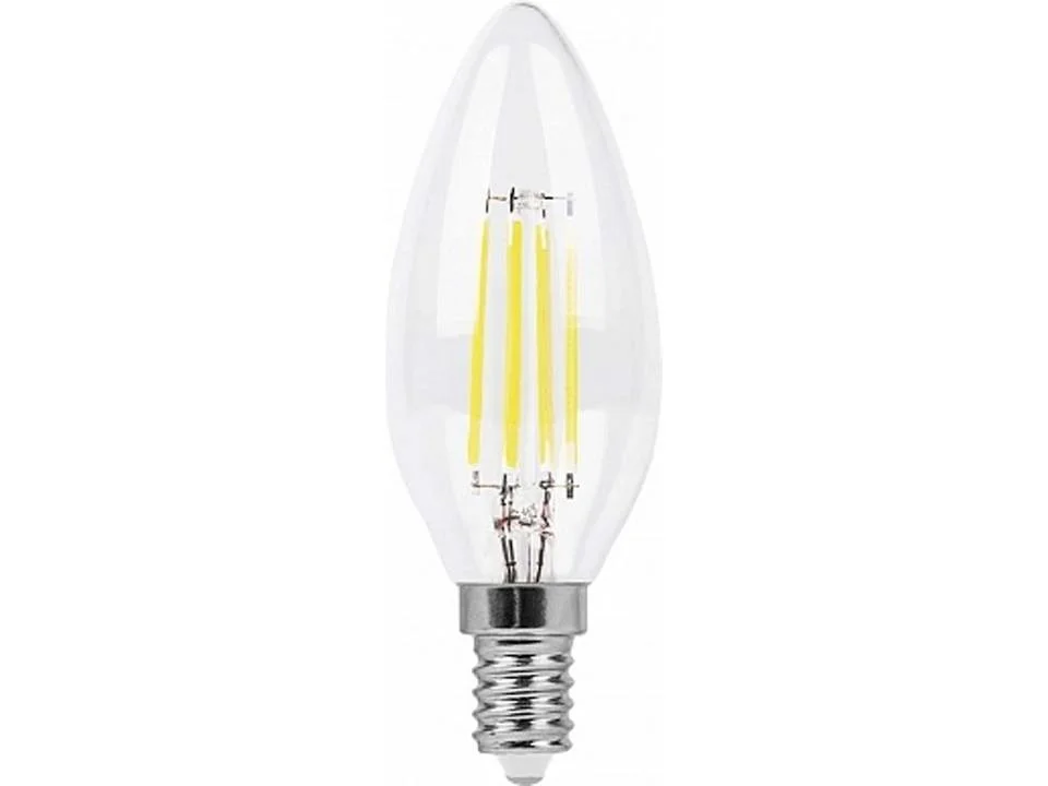 Лампа светодиодная 5W E14 230V 2700K (желтый) Свеча (C35) Feron, LB-58