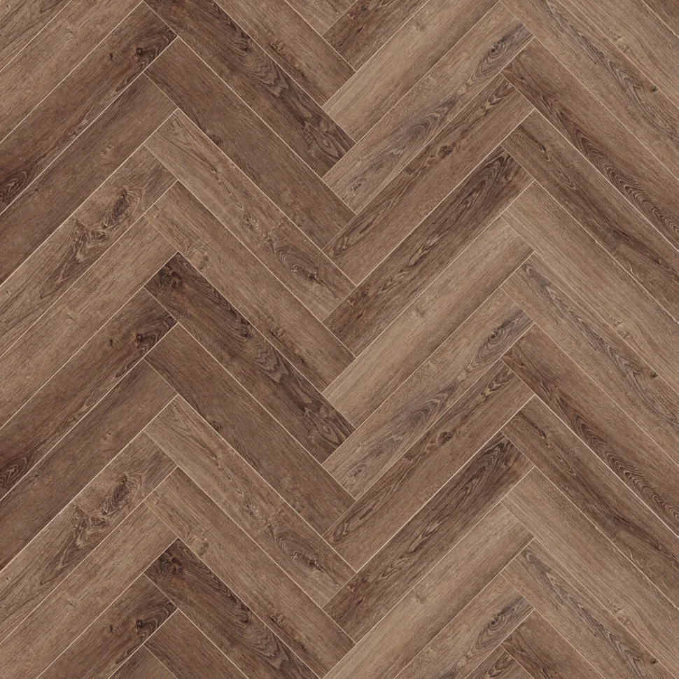 Ламинат виниловый водостойкий SPC CronaFloor 4V Herringbone 42 класс Дуб Тулуза 640*128*4.5 мм (с фаской)