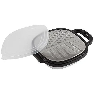 Терка с контейнером и крышкой MALLONY GR-228B цвет черный