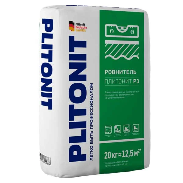 Наливной пол PLITONIT Р3 финишный 20 кг