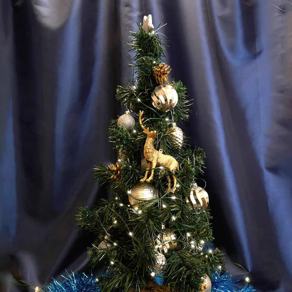 Гирлянда линейная Роса (на плоском проводе) 220V, 200 LED 20м, 2700K, IP 20, зеленый шнур шнур 3м, FERON CL582