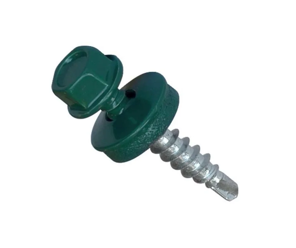 Саморез кровельный 4,8x19 (зелёный моx) RAL 6005 (уп 250шт) DAXMER