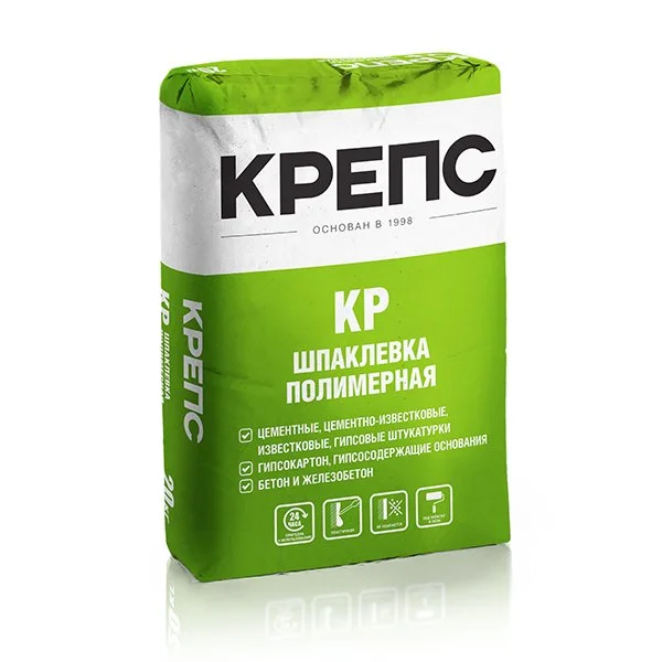 Шпаклевка полимерная КРЕПС КР финишная белая 20 кг