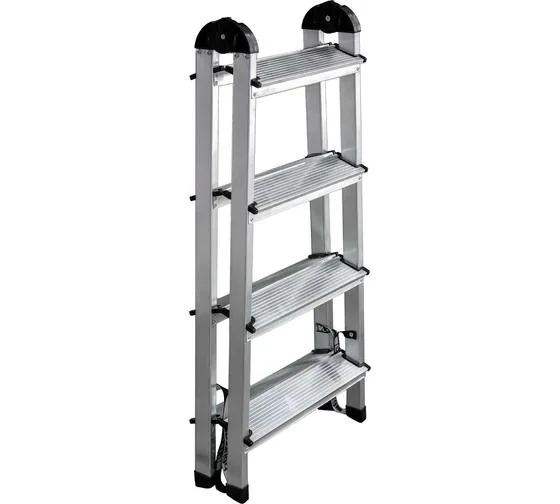 Лестница-стремянка алюминиевая 4 ступени DOGRULAR двухсторонная