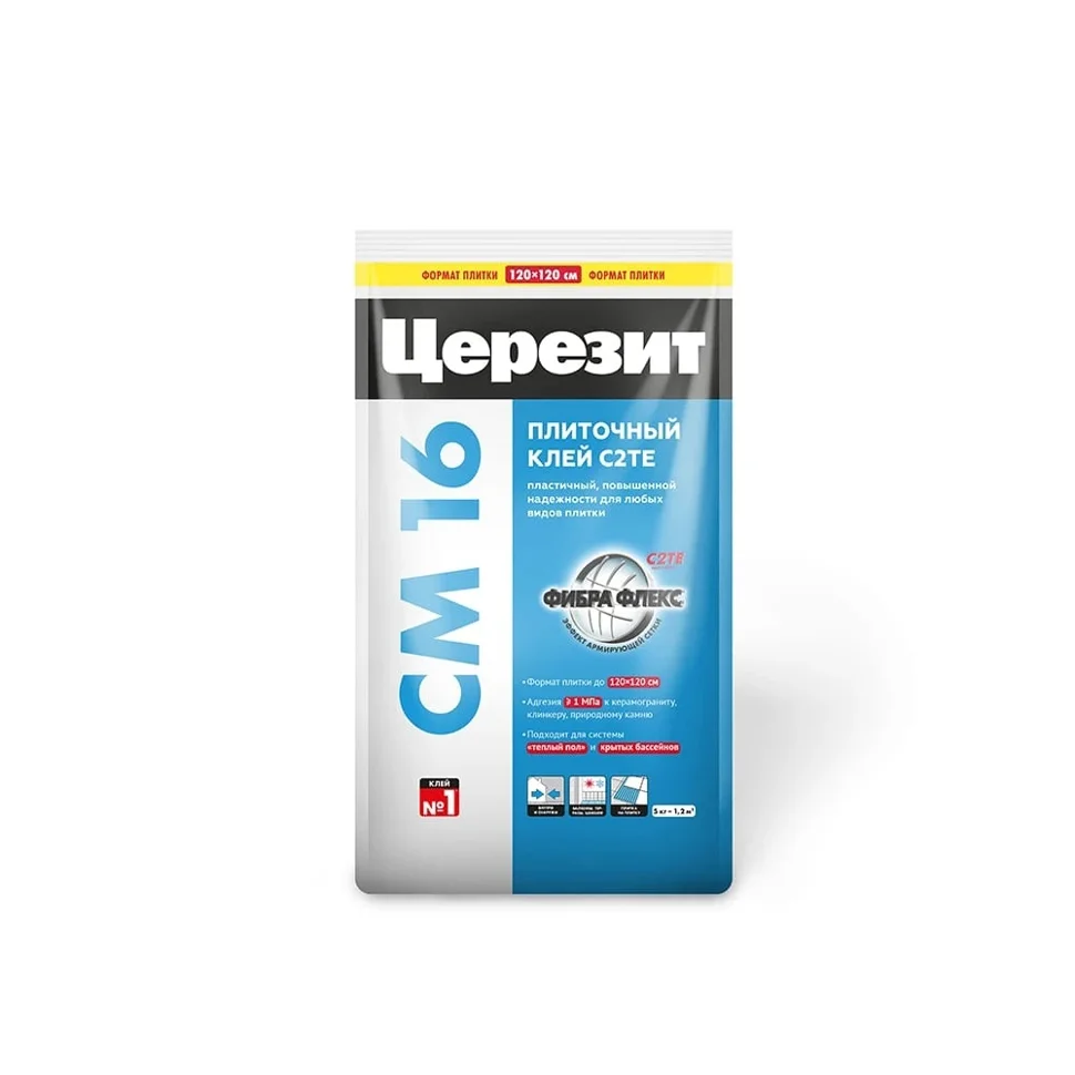 Клей плиточный CERESIT CM 16 эластичный 5 кг