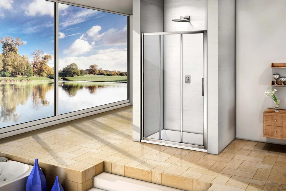 Ограждение душевое Good Door ORION WTW-100-C-CH 1000х1850