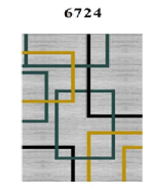 Набор ковриков для ванной ZALEL decorative 2 цифровая печать с бахромой 6724 (60*100, 40*60) овальные (2 шт)