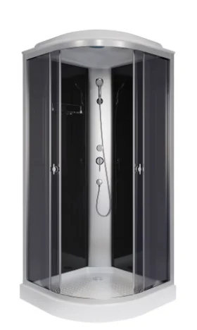 Кабина душевая NIAGARA Eco 800х800х2150, низкий поддон, стекло тонированное, арт. E80/13/TN