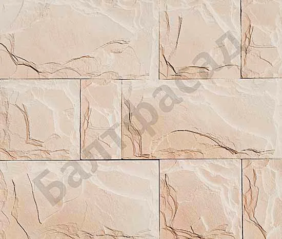 Облицовочный камень Балтфасад Горный пласт 200*100, 200*200, 400*200 арт. 010 (Вложение в упаковке с учётом расшивочного шва 1 см.)