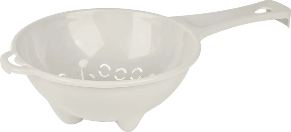 Дуршлаг Plast Team с ручкой d 200 мм 360х200х90мм молочный туман