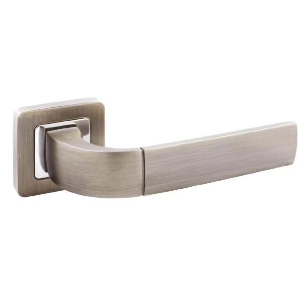 Ручка дверная АЛЛЮР квадратная АРТ "ДЕНИО" MAB (2230) матовая бронза