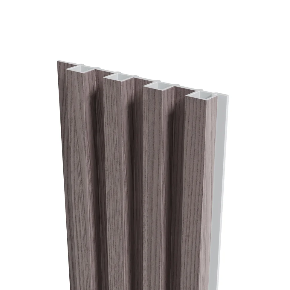 Панель стеновая реечная ARTIVA WPC 168х18х2700 мм, Дуб тёмно-серый, WPC/18, полимерно-древесный композит