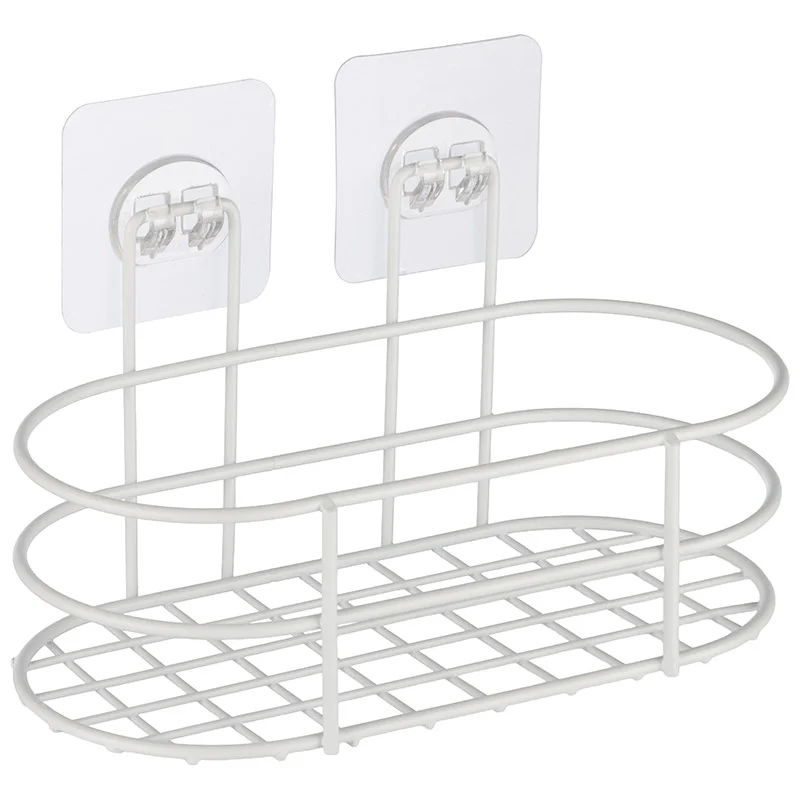 Корзинка подвесная овальная WHITE (крепление: самоклеящаяся основа)