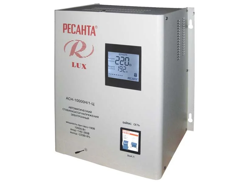 Стабилизатор Ресанта АСН-10000 Н/1-Ц Lux