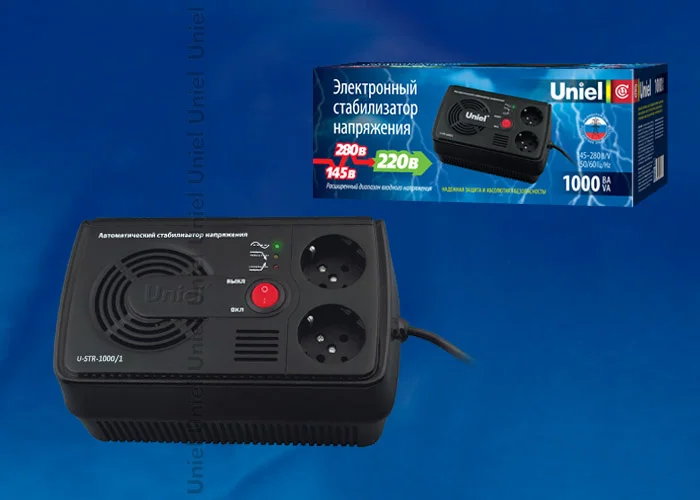 Стабилизатор настольный Uniel Courage U-STR-1000/1