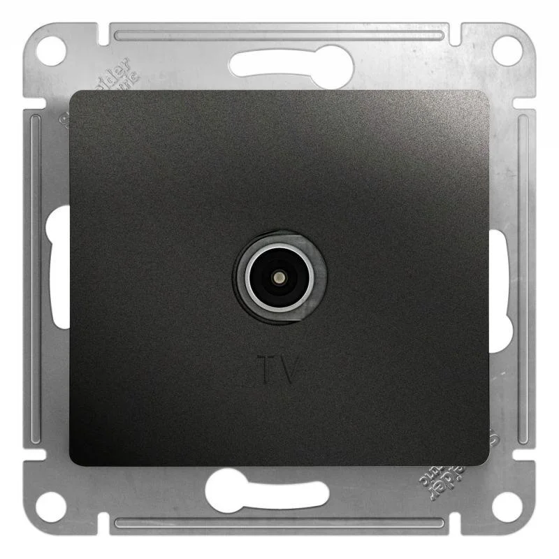 Механизм розетки TV Glossa 1DB оконечной антрацит Schneider Electric GSL000791