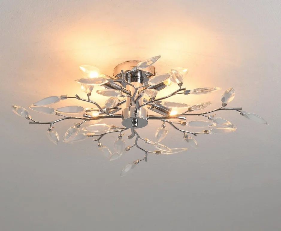 Люстра VIOLA 4xE14-600х150-CHROME/CRYSTAL-220-IP20