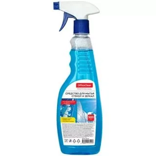 Средство для мытья стекол и зеркал OFFICE CLEAN 500мл c нашатырным спиртом*