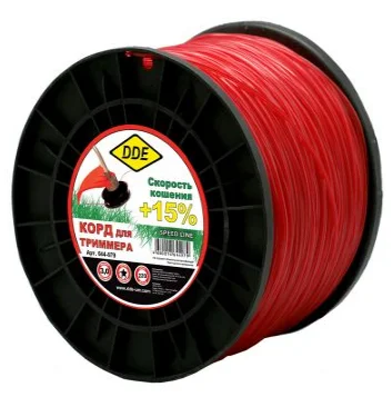 Леска на катушке 3,0мм 220м звезда, красный,"Speed line", DDE