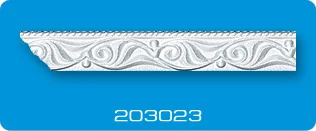 Плинтус потолочный ФОРМАТ 203023 инжекционный белый 2,0 м