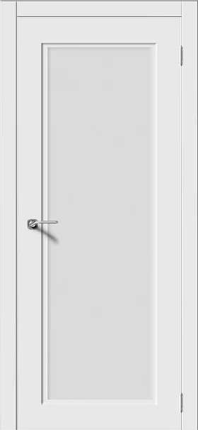 Дверь VERDA Квадро-6 стекло сатинато белый 70, эмаль