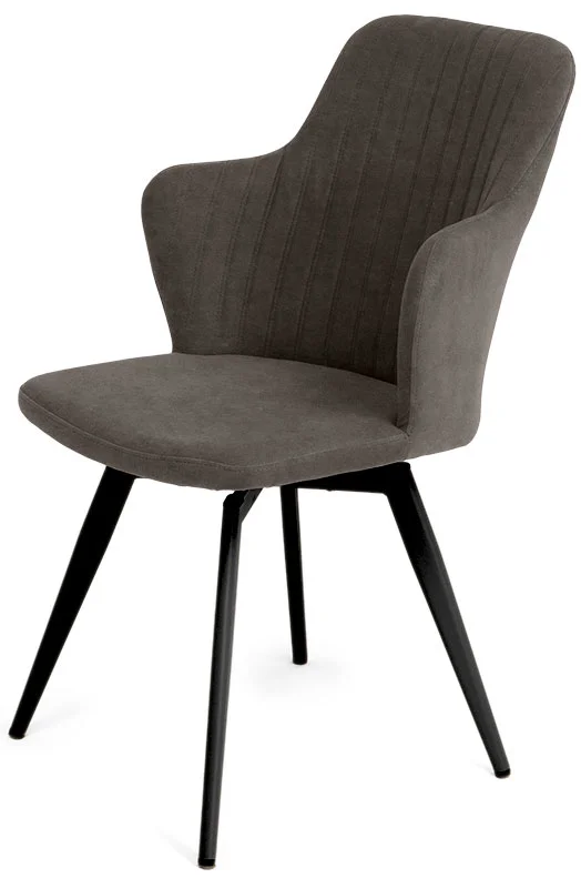 Стул Йорк (ткань RM05-капучино ) + ножки поворотные 360F40 (чёрный)