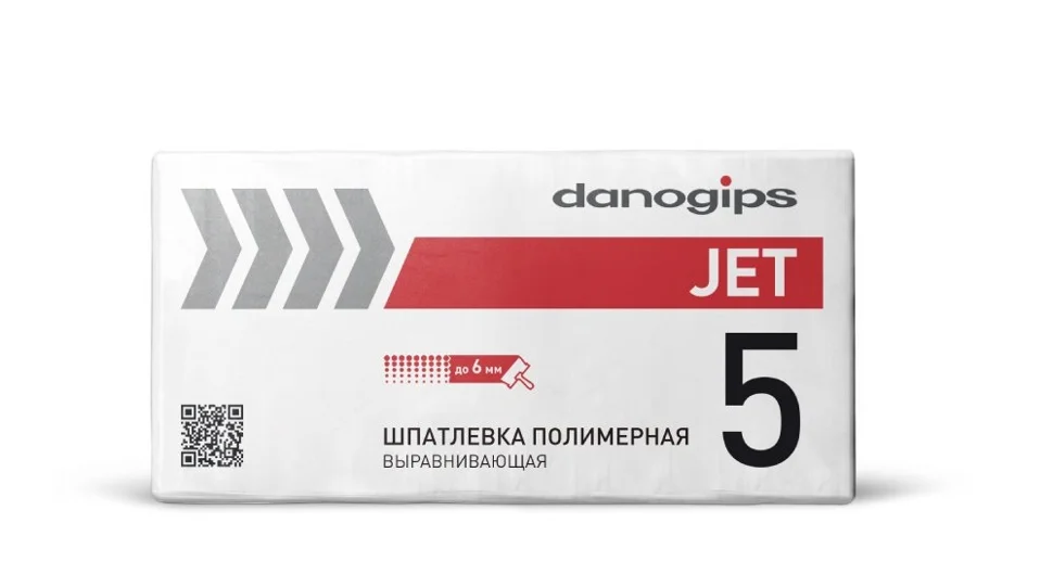 Шпаклевка полимерная DANOGIPS JET 5 выравнивающая 25 кг