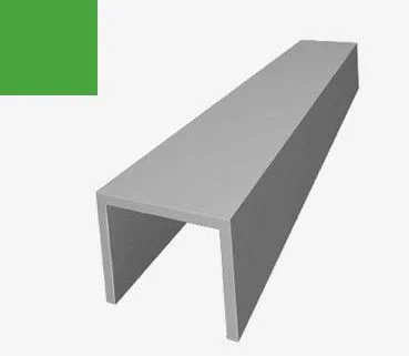 ПИ-профиль алюминий окрашенный RAL 6018 (3,0 м)