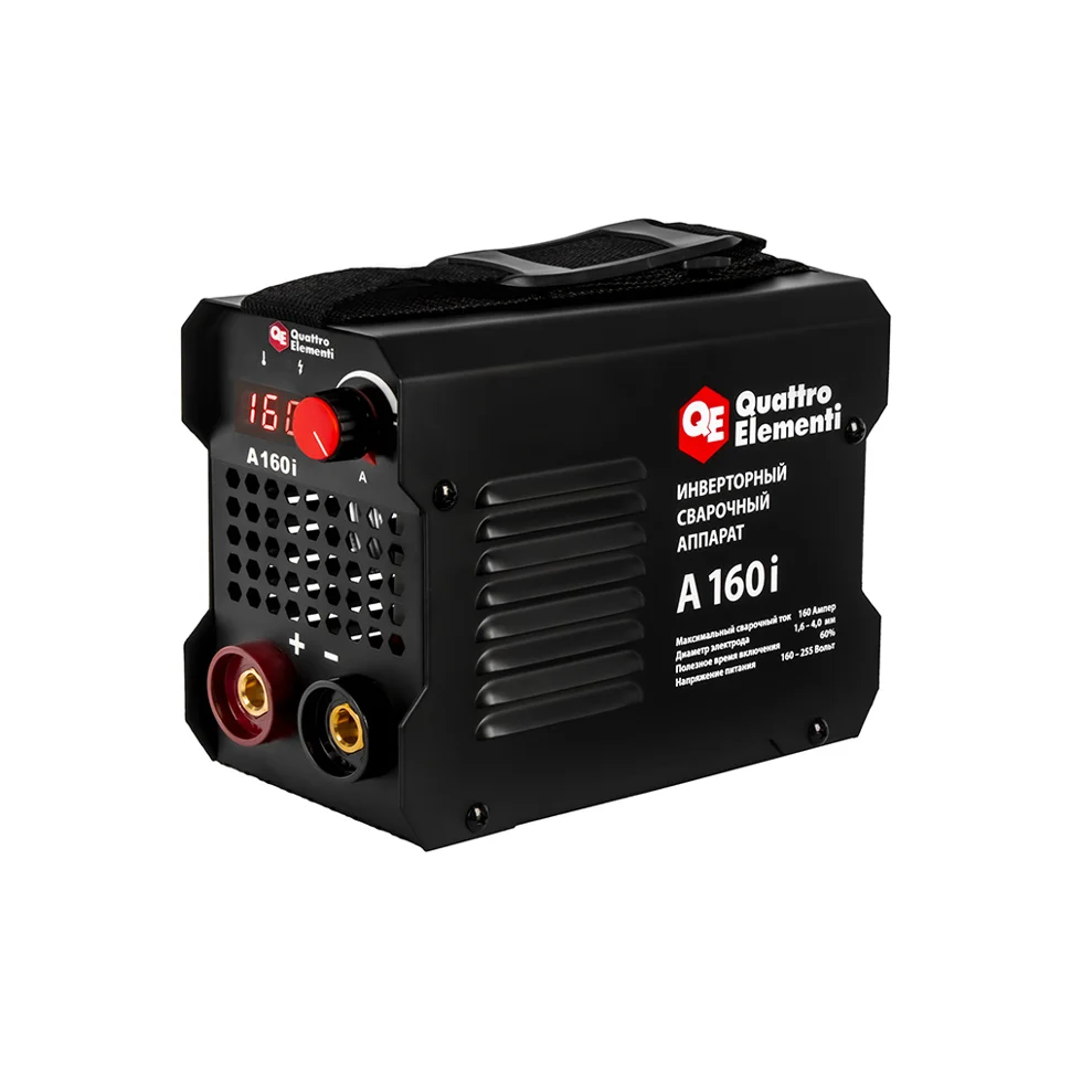 Сварочный аппарат QUATTRO ELEMENTI A 160i (160 А, электроды до 4.0 мм, дисплей)