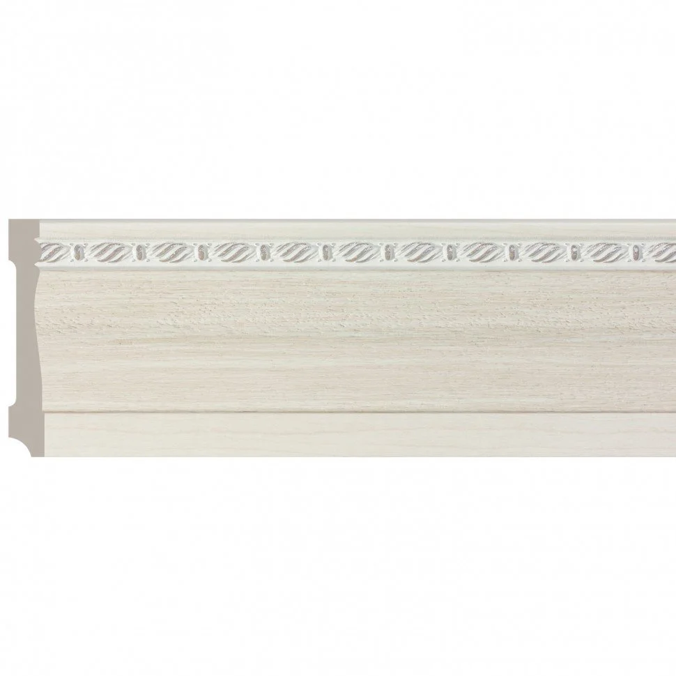 Багет интерьерный COSCA, "Скандинавия", Плинтус 95, "Жемчуг" 2,4м, арт.195-14