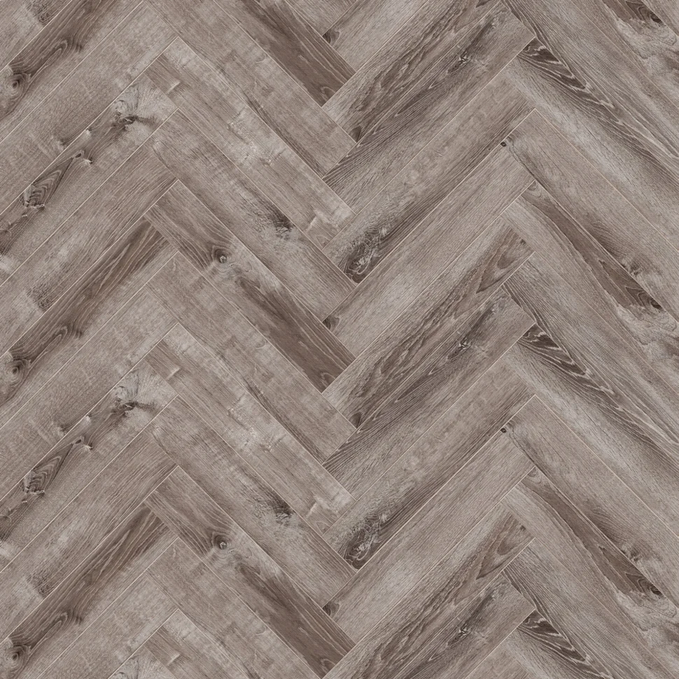 Ламинат виниловый водостойкий SPC CronaFloor 4V Herringbone 42 класс Дуб Тулон 640*128*4.5 мм (с фаской)