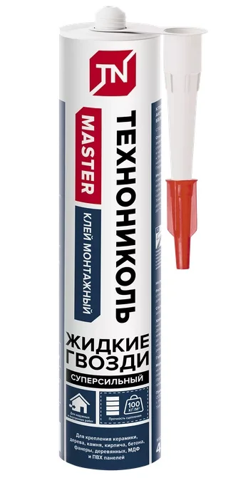 Клей ТЕХНОНИКОЛЬ MASTER акриловый суперсильный белый 280мл
