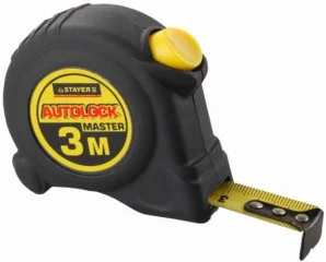 Рулетка 3м*16мм STAYER Autolock, обрезиненный корпус