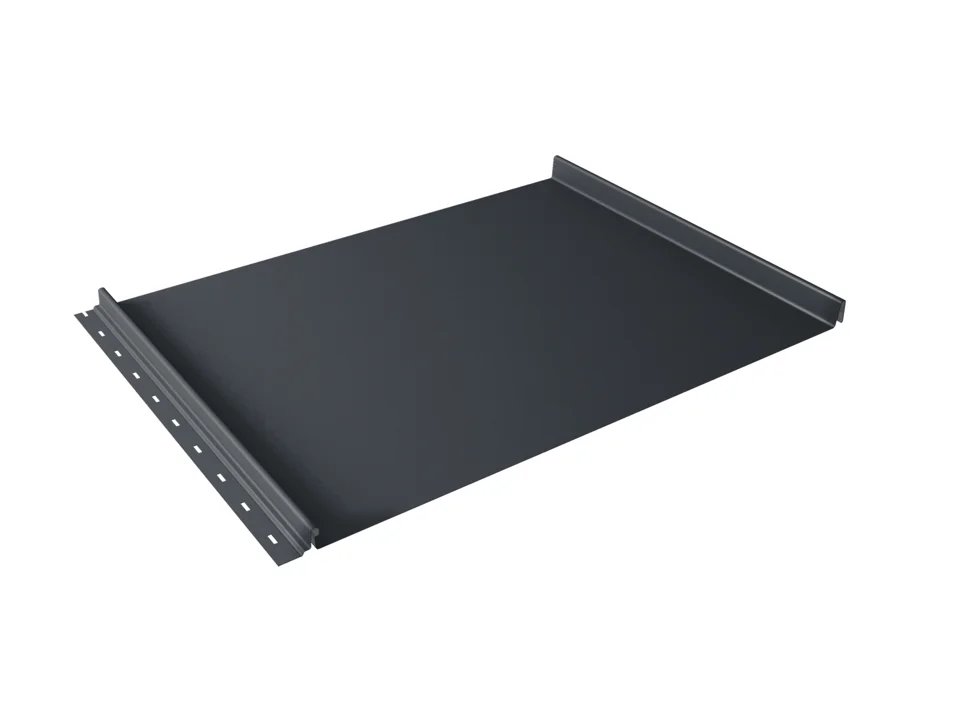 Кликфальц Grand Line 0,5мм PurPro Matt RAL 7024 (мокрый асфальт)-R, 0.542*3.75 м.п. (в пленке)
