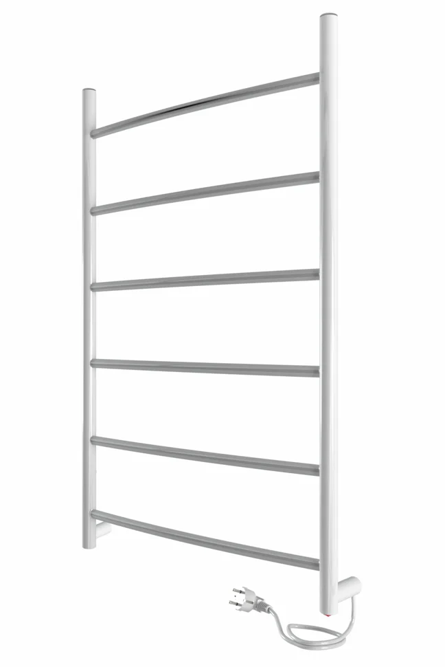 Полотенцесушитель INDIGO Arc с/п (electro) 80/50 скр.монтаж, унив.подкл. R/L, белый матовый