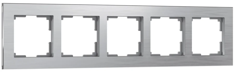 Рамка 5-местная Werkel Aluminium, алюминий, WL11-Frame-05