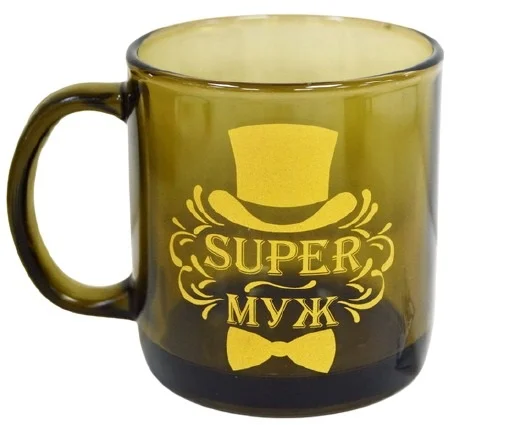 Кружка 50040 "SUPER" 420мл ДЫМКА*